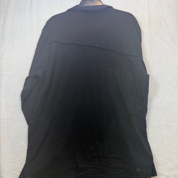 Hurley Long Sleeve Shirt Mens Size XL Black Collared Western Cowboy 1/4 Snap - Picture 7 of 9